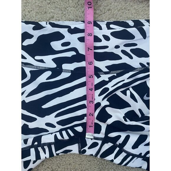Nike Womens Leggings Size S Black White Printed Mesh Full Length Graphic - Picture 8 of 10